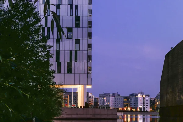 Стокгольм Швеція Вид Воду Будівлю Кажень Затоці Арста — стокове фото