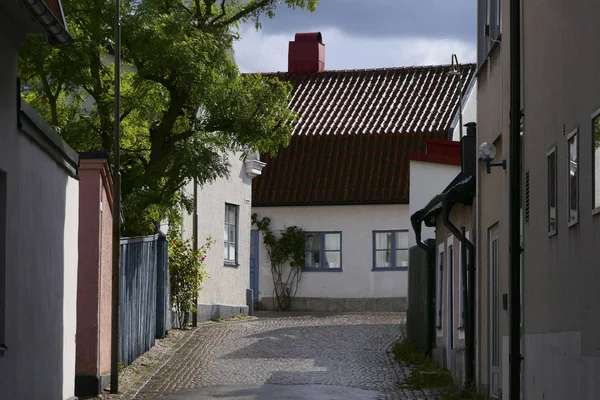 Вісбю Gotland Швеція Бек Стріт Цьому Середньовічному Місті — стокове фото