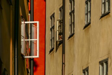 Stockholm, Eski Şehir veya Gamla Stan Draken Grand İsveç Windows.