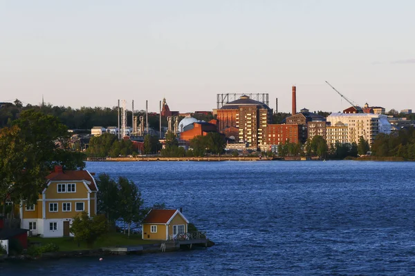 Stockholm Schweden Blick Über Das Wasser Auf Norra Djurgarden — Stockfoto