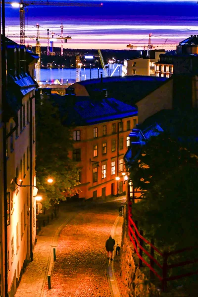 Stockholm Švédsko Město Úsvitu Bastugatan — Stock fotografie