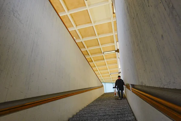 Turku Finlândia Pessoas Dentro Biblioteca Cidade Turku — Fotografia de Stock