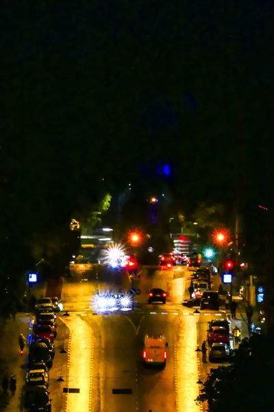 Turku Finland Traffic Kaskenkatu Street Night — Stock Photo, Image