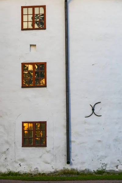 Turku Finlândia Detalhe Janela Castelo Turku Turun Linna Século Xiii — Fotografia de Stock