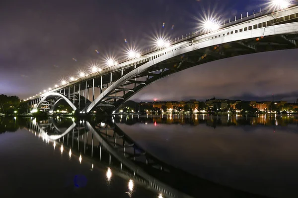 Stockholm Schweden Die Westliche Brücke Oder Vasterbron Verbindet Kungsholmen Mit — Stockfoto