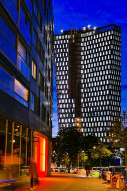 Stockholm, İsveç Şafak vakti Sthim 01 binası.