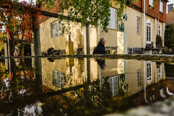 Estocolmo Suécia Visitantes Museu Millesgarden — Fotografia de Stock