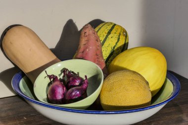 Stockholm, İsveç Bir kase meyve ve sebze.