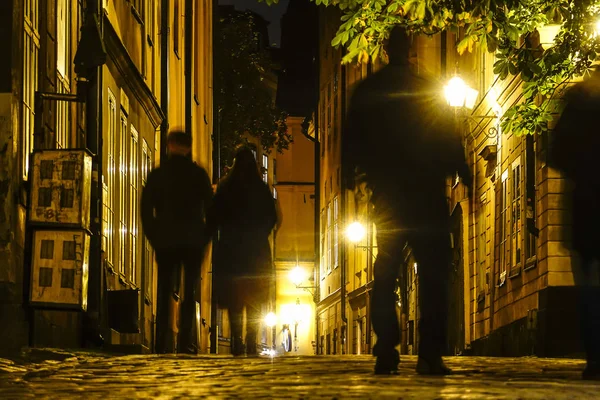 Estocolmo Suécia Svartmangatan Cidade Velha Gamla Stan — Fotografia de Stock