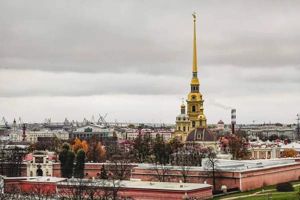 São Petersburgo Rússia Vistas Passeio Pelo Telhado Sobre Cidade Catedral — Fotografia de Stock