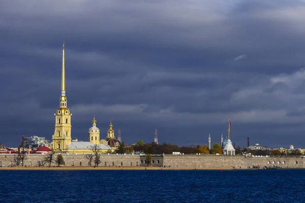 São Petersburgo Rússia Passeios Domingo Ilha Peter Paul Fortress Centro — Fotografia de Stock