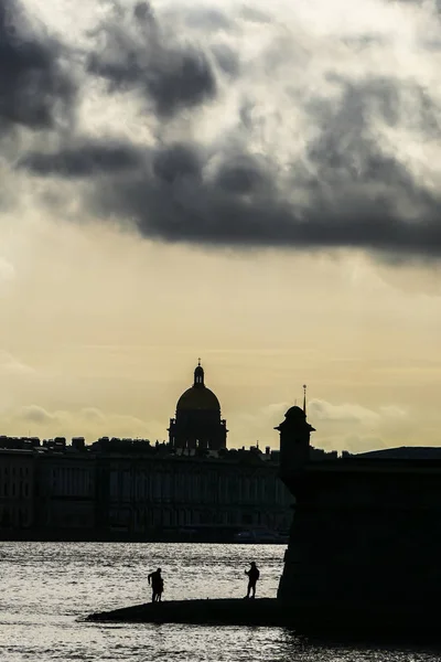 Petersburg Ryssland Söndagspromenader Peter Och Paul Fästning Centrum — Stockfoto