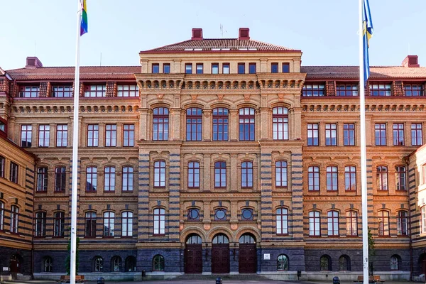 Gotemburgo Suecia Fachada Escuela Secundaria Schillersgymnasiet — Foto de Stock