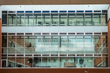 Aarhus, Danimarka Skejby hastanesi ve koridorları.