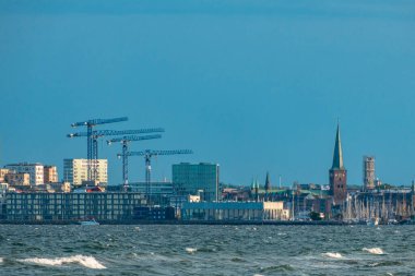 Aarhus, Danimarka Yeni Rıhtım Kentsel Kalkınma Projesi ve Deniz.