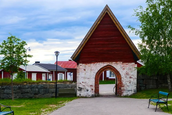 Lulea Suécia Gammelstaden Gammelstad Uma Localidade Situada Município Lulea Condado — Fotografia de Stock