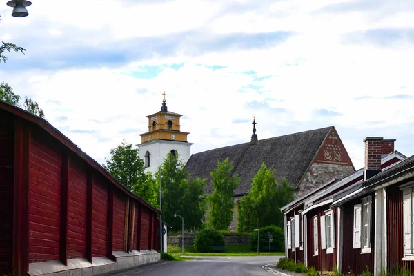 Lulea Suecia Iglesia Nederlulea Gammelstaden Gammelstad Una Localidad Municipio Lulea — Foto de Stock