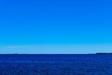 Haparanda, İsveç Baltık Denizi 'nde Bothnia Körfezi üzerinde bir deniz manzarası