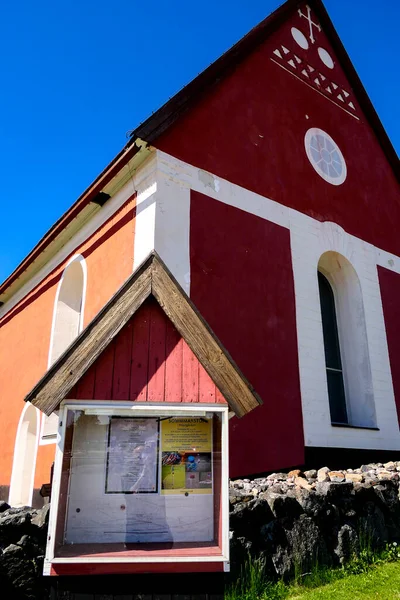Kalix Sveç Kalix Kilisesi Cephesi — Stok fotoğraf
