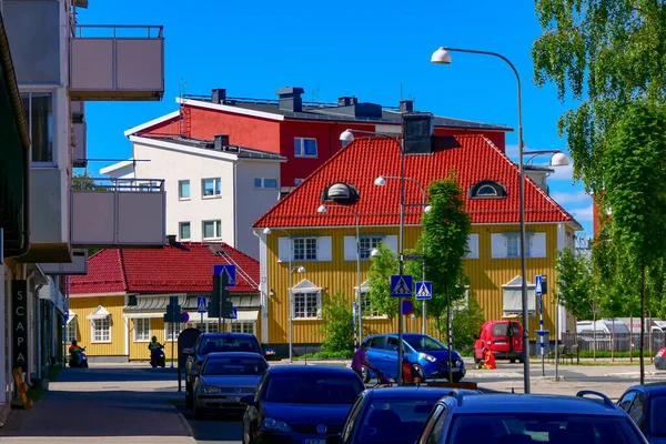 Kalix Szwecja Piesi Centrum Miasta — Zdjęcie stockowe