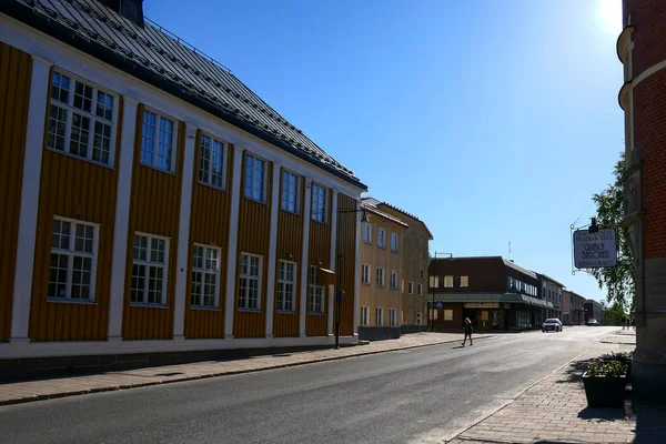 Haparanda Suecia Los Peatones Centro Vacío — Foto de Stock