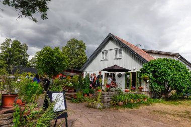 Vickleby, Oland, İsveç Capellagarden Merkezi ve Butiği.