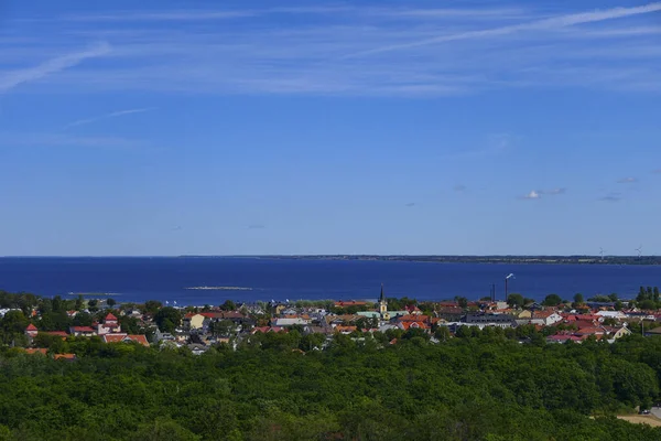 Borgholm Σουηδία Πόλη Borgholm Και Βαλτική Θάλασσα — Φωτογραφία Αρχείου