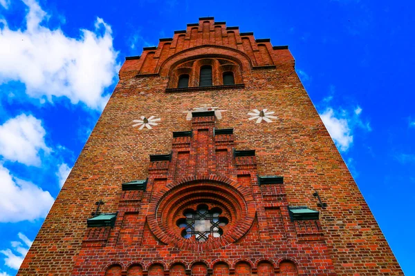 Trelleborg Suécia Fachada Sankt Nicolai Kyrka Igreja São Nicolau — Fotografia de Stock