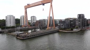 Göteborg, İsveç 6 Ağustos 2020 Gota nehri boyunca görüş