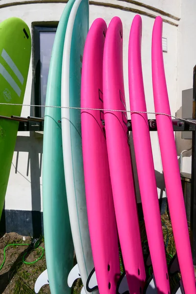 Klitmoller Denemarken Surfplanken Een Verhuurwinkel — Stockfoto