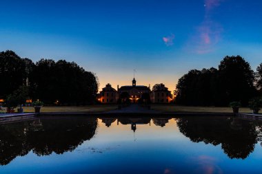 Stockholm, İsveç Ulriksdals Slott Şafakta.