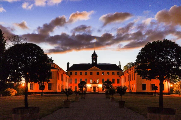Stockholm, İsveç Ulriksdals Slott Şafakta.