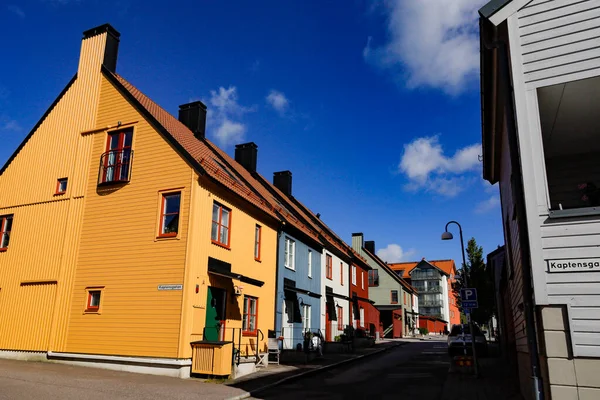 Nykoping Suécia Casas Bairro Brandholmen — Fotografia de Stock