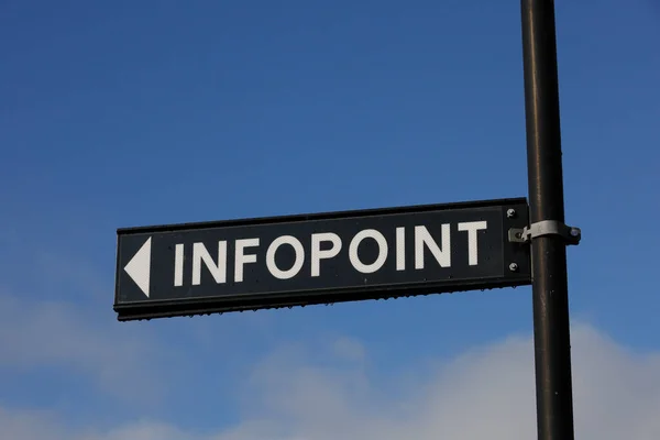 Sunne Schweden Ein Schild Mit Der Aufschrift Infopoint Hauptplatz — Stockfoto