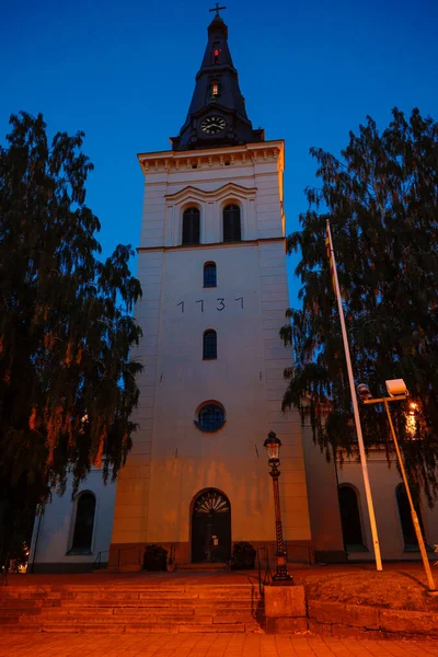 Karlstad Sveç Geceleri Karlstad Katedrali — Stok fotoğraf