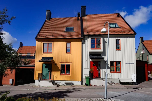 Nykoping Sweden Houses Neighbourhood Brandholmen — Stock Photo, Image
