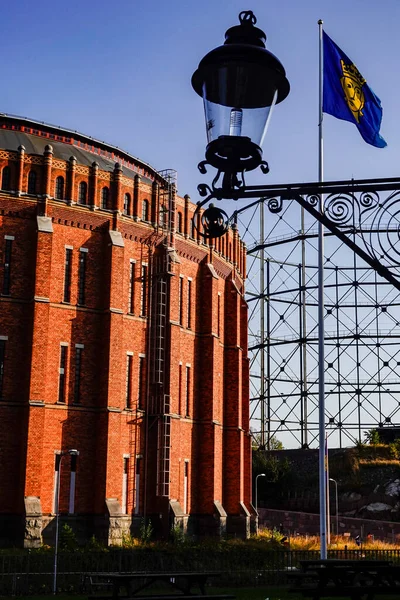 Estocolmo Suecia Antigua Fábrica Gas Los Edificios Norra Djurgardsstaden Stockholm —  Fotos de Stock