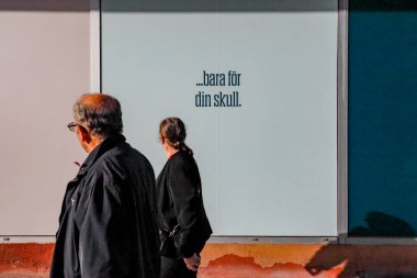 Stockholm, İsveç 'te bir çift, Karlaplan' da 