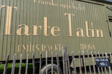 Studsvik, İsveç 1 Eylül 2025 Fransız bir gıda kamyonu üzerinde 