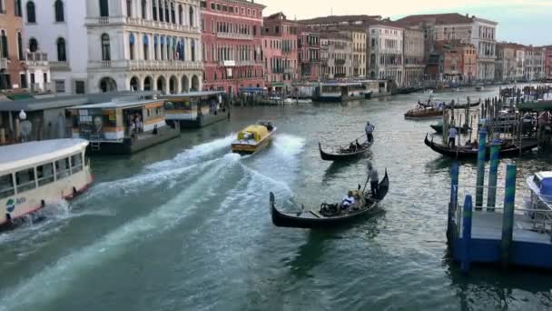 Veneza Itália Julho 2018 Ambulância Passando Grande Velocidade Através Grande — Vídeo de Stock