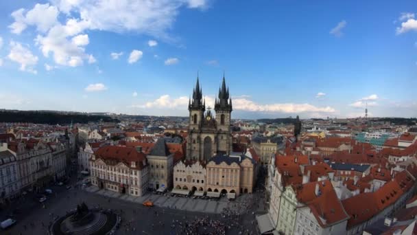 Церква Божої Матері Перед Готична Церква Старому Місті Праги Чехія — стокове відео