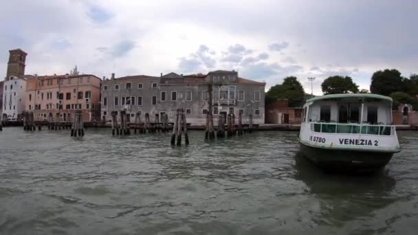 Velence Olaszország Július 2018 Móló Velence Városában Olaszországban Kilátás Velencei — Stock videók