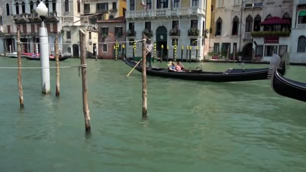 Venedik Talya Temmuz 2018 Venedik Talya Daki Büyük Kanal Turistli — Stok video