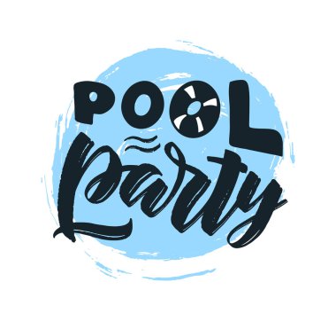 Parti için elle çizilmiş vektör harfleri 