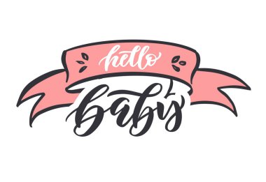 Kız giysileri için metin vektör illüstrasyon. Küçük Kadınkali kaligrafi