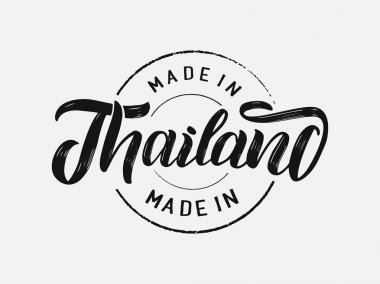 Tayland yazı logosu. Vektör çizimi