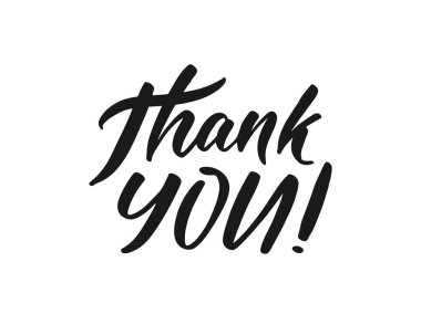 Teşekkür kaligrafi yazı ile minimalist logo. Vektör çizimi