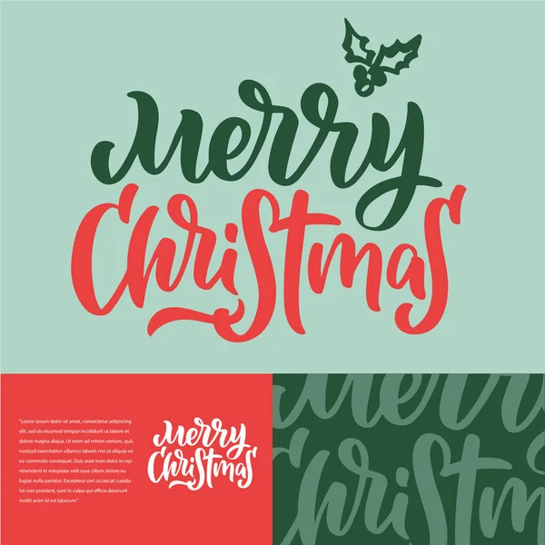 Καλά Χριστουγεννιάτικα Γράμματα Απεικόνιση Διανυσματικών Φορέων — Διανυσματικό Αρχείο