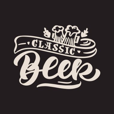 metin Klasik bira ile afiş