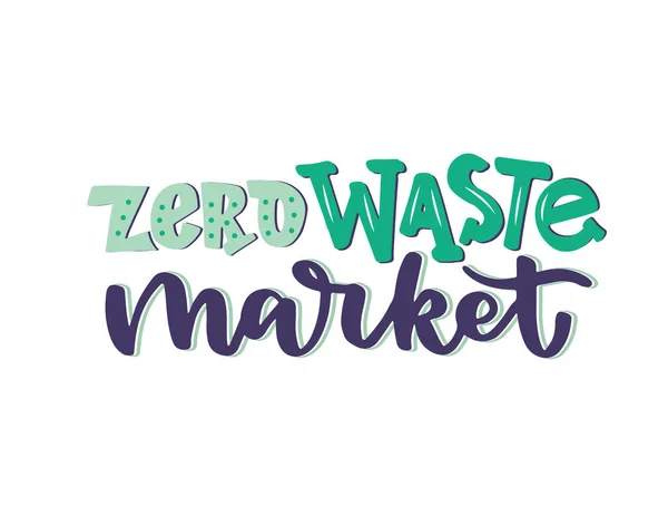 Mercado de resíduos zero —  Vetores de Stock